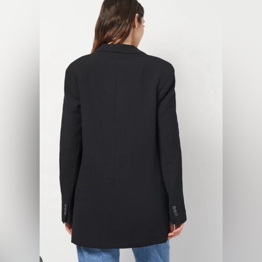 ZARA Blazer Relaxed Fit Lightweight In Black Size XS - Picture 3 of 16